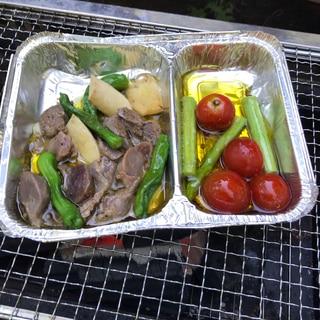 BBQで簡単アヒージョ